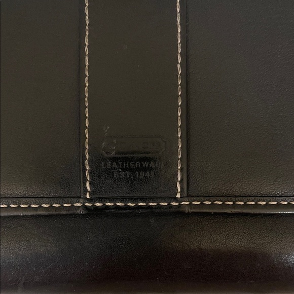 Coach Black Leather Clutch - Picture 2 of 13
